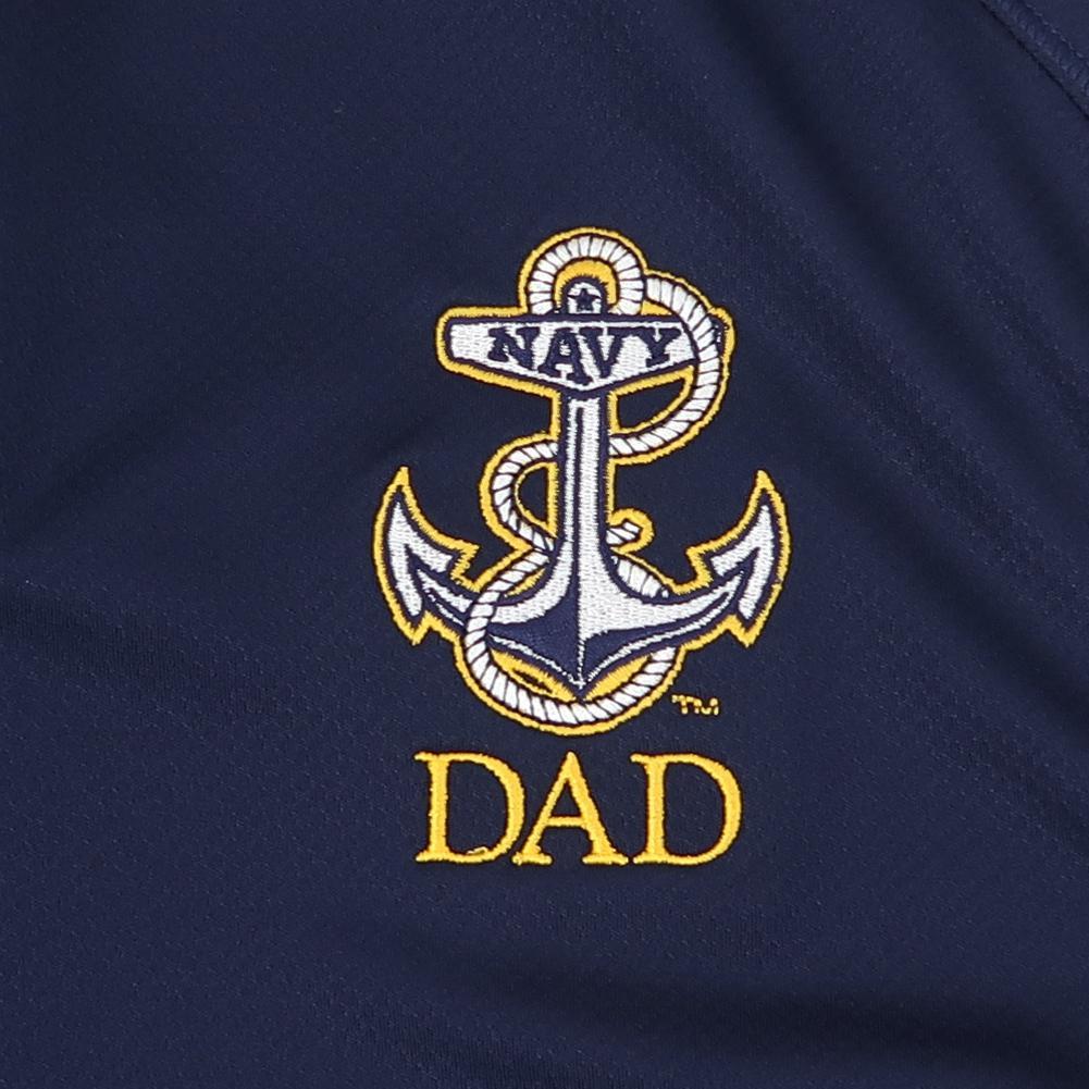 Navy Anchor Dad Under Armour Performance 1/4 Zip (Navy)