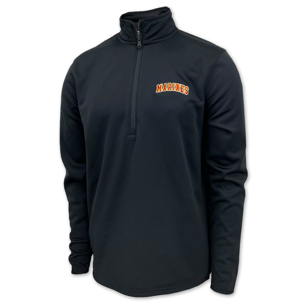 Marines Under Armour Fleece 1/2 Zip (Black)