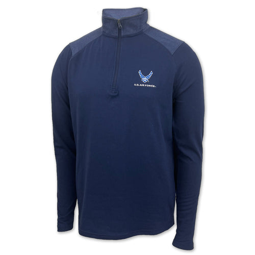 Air Force Wings Under Armour All Day Lightweight 1/4 Zip (Navy)
