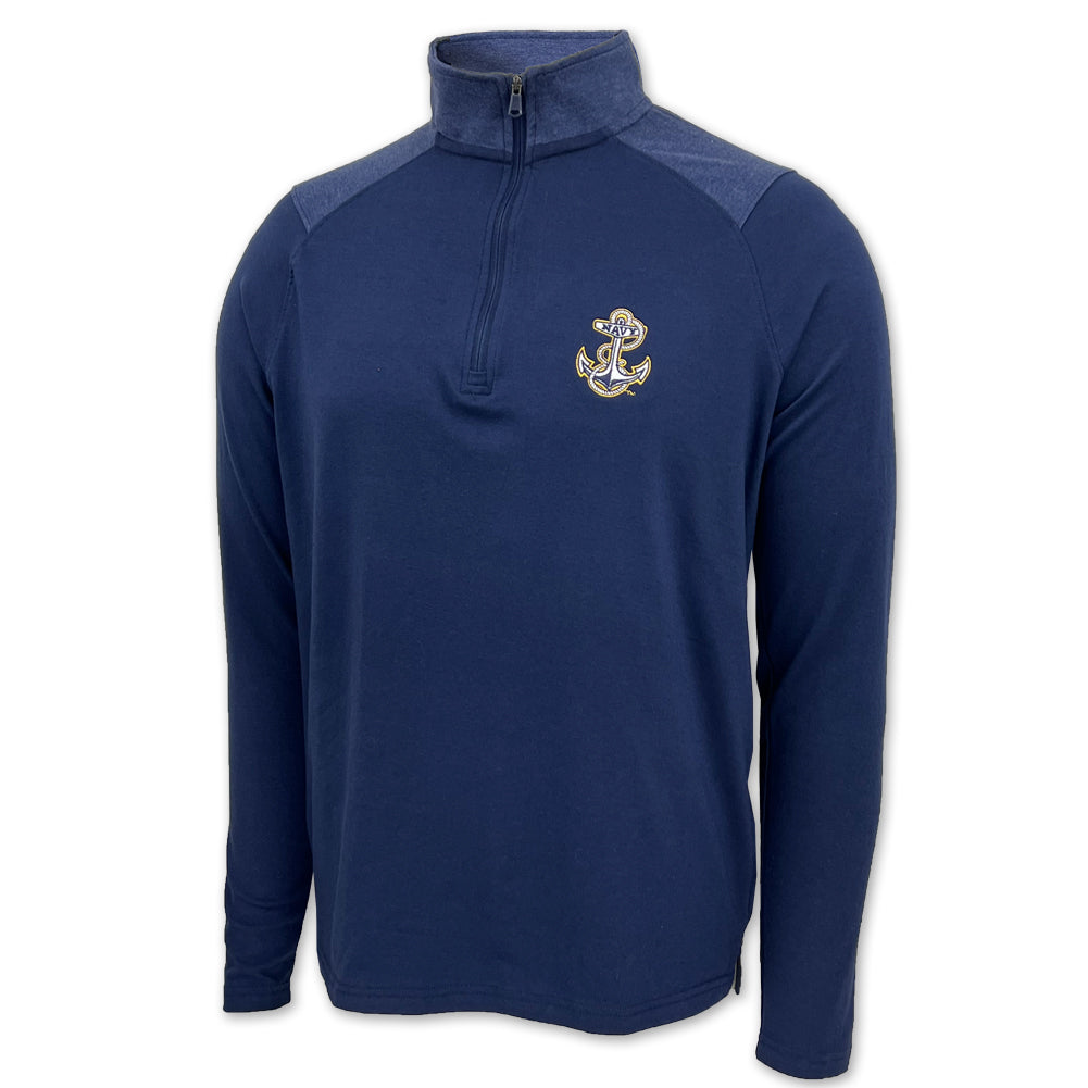 Navy Anchor Under Armour All Day Lightweight 1/4 Zip (Navy)