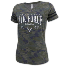 Load image into Gallery viewer, United States Air Force Ladies Camo T-Shirt
