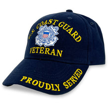 Load image into Gallery viewer, US Coast Guard Veteran Hat