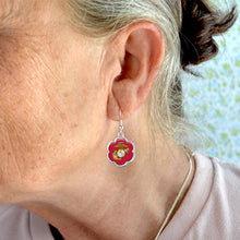 Load image into Gallery viewer, U.S. Marines EGA Hazel Earrings (Red)