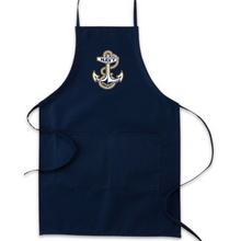 Load image into Gallery viewer, Navy Two-Pocket Apron