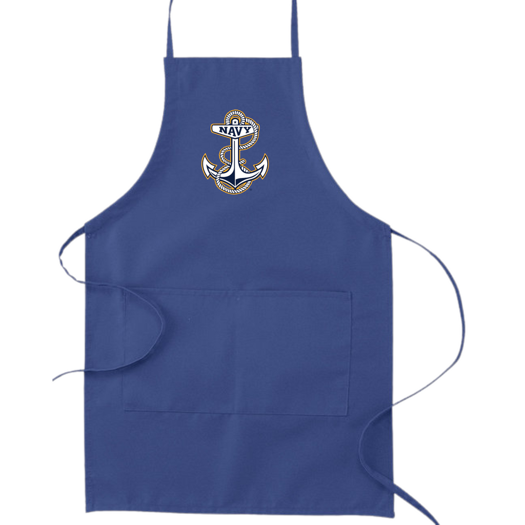 Navy Two-Pocket Apron