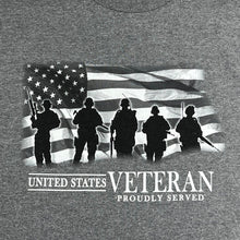 Load image into Gallery viewer, United States Veteran Proudly Served Long Sleeve T-Shirt (Graphite)