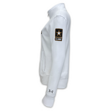 Load image into Gallery viewer, Army Ladies Under Armour Distressed Fleece Full Zip (White)