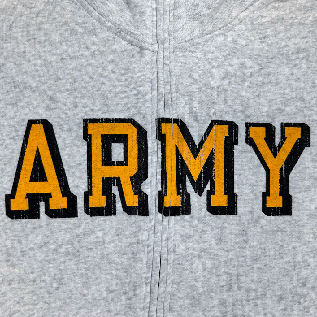 Army Ladies Under Armour Distressed Fleece Full Zip (Grey)