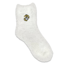 Load image into Gallery viewer, Marines EGA Ladies Cozy Socks (White)