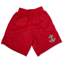 Load image into Gallery viewer, Navy Youth Anchor Logo Mesh Shorts