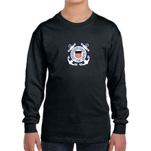 Load image into Gallery viewer, Coast Guard Youth Logo Long Sleeve T-Shirt