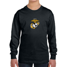 Load image into Gallery viewer, Marines Youth EGA Logo Long Sleeve T-Shirt