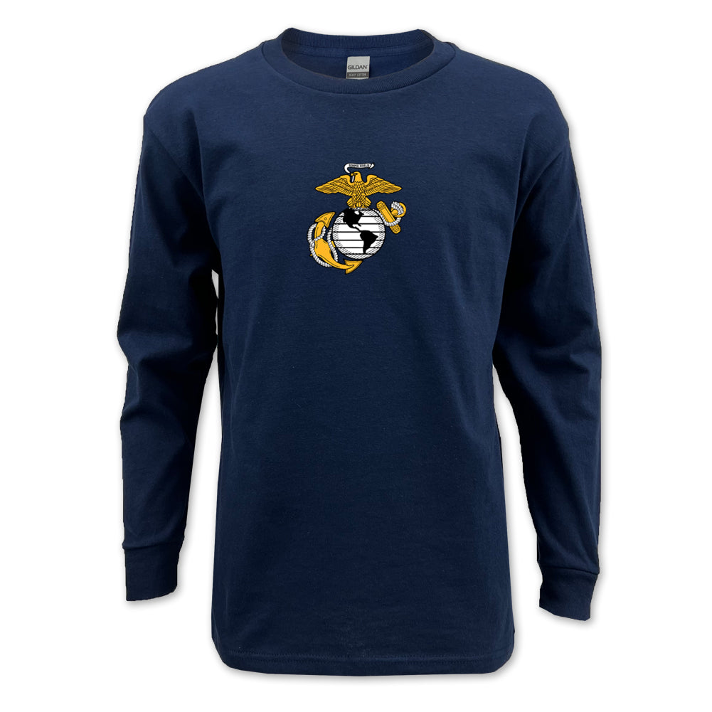 Marines Youth EGA Logo Long Sleeve T-Shirt