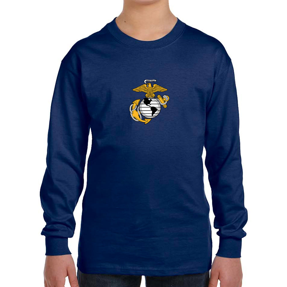 Marines Youth EGA Logo Long Sleeve T-Shirt