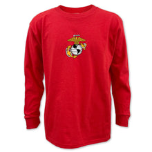 Load image into Gallery viewer, Marines Youth EGA Logo Long Sleeve T-Shirt