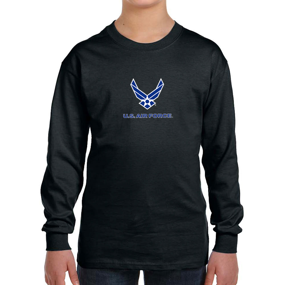 Air Force Youth Wings Logo Long Sleeve T-Shirt