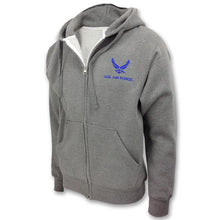 Load image into Gallery viewer, AIR FORCE FULL ZIP HOOD (GREY) 2