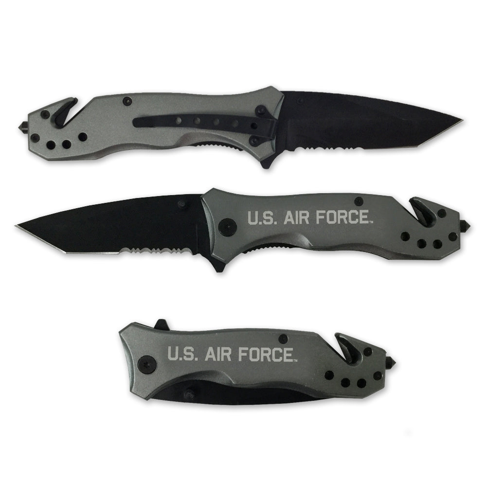 AIR FORCE LOCK BACK KNIFE (GREY)