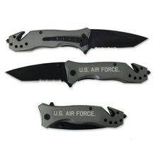 Load image into Gallery viewer, AIR FORCE LOCK BACK KNIFE (GREY)