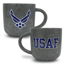 Load image into Gallery viewer, AIR FORCE MARBLED 17 OZ MUG (GREY) 2