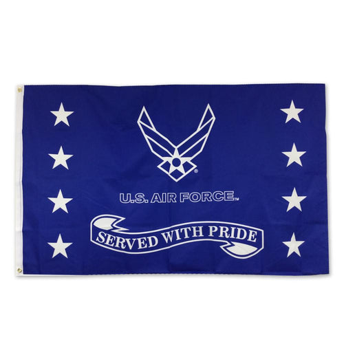 AIR FORCE SERVED WITH PRIDE FLAG (3'X5') 1