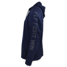 Load image into Gallery viewer, AIR FORCE UNDER ARMOUR FLY FIGHT WIN ARMOUR FLEECE HOOD (NAVY) 4