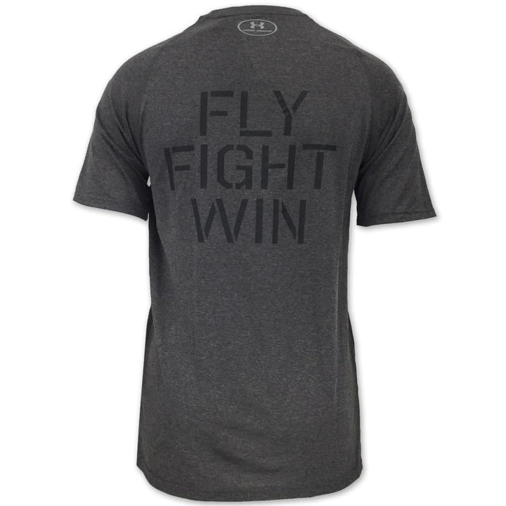 AIR FORCE UNDER ARMOUR FLY FIGHT WIN TECH T-SHIRT (CHARCOAL) 6