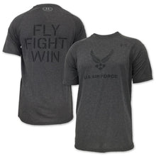 Load image into Gallery viewer, AIR FORCE UNDER ARMOUR FLY FIGHT WIN TECH T-SHIRT (CHARCOAL) 4