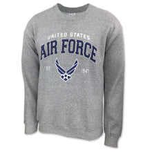 Load image into Gallery viewer, AIR FORCE WINGS EST. 1947 CREWNECK SWEATSHIRT (GREY) 2