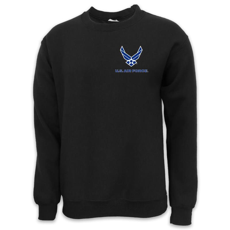 AIR FORCE WINGS LOGO CREWNECK (BLACK)