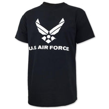 Load image into Gallery viewer, AIR FORCE WINGS LOGO T-SHIRT (BLACK) 4