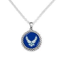 Load image into Gallery viewer, AIR FORCE WINGS ROPE EDGE NECKLACE