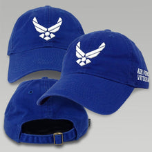 Load image into Gallery viewer, AIR FORCE WINGS VET HAT (ROYAL) 1