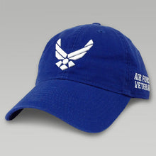 Load image into Gallery viewer, AIR FORCE WINGS VET HAT (ROYAL)