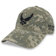 Load image into Gallery viewer, AIR FORCE WINGS VETERAN HAT (DIGI CAMO) 5
