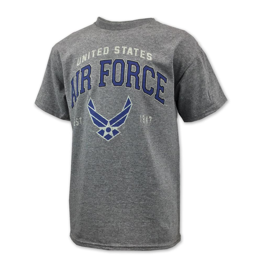 AIR FORCE YOUTH WINGS EST. 1947 T-SHIRT (GREY) 1