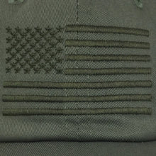 Load image into Gallery viewer, AMERICAN FLAG HAT (OD GREEN) 2