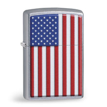 Load image into Gallery viewer, American Flag Chrome Color Zippo Lighter