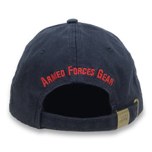 Load image into Gallery viewer, ARMED FORCES GEAR AMERICAN FLAG HAT (NAVY) 4