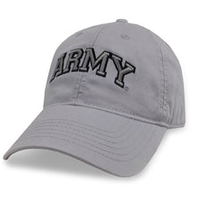 Load image into Gallery viewer, ARMY ARCH LOW PROFILE HAT (SILVER)