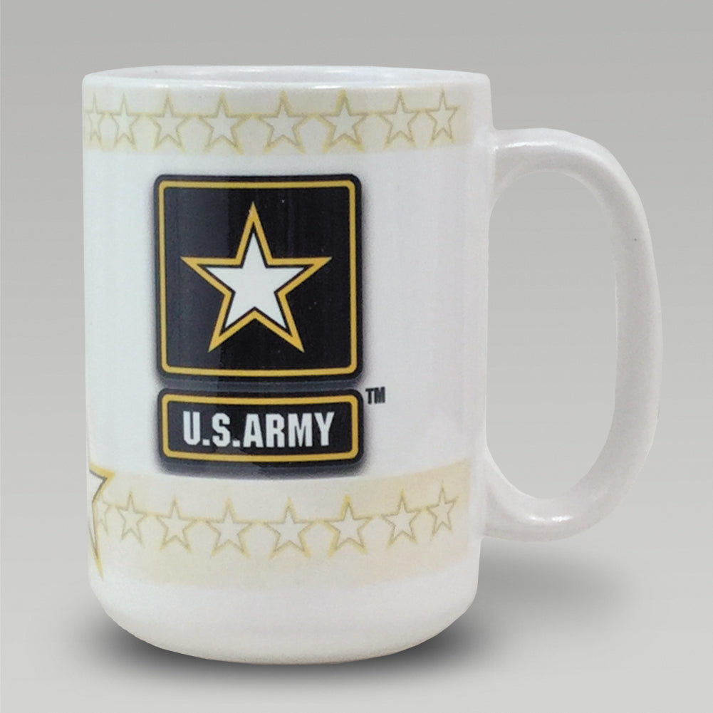Andaz Press 11oz Army Military Camouflage Monogram Campfire Coffee Mug, N