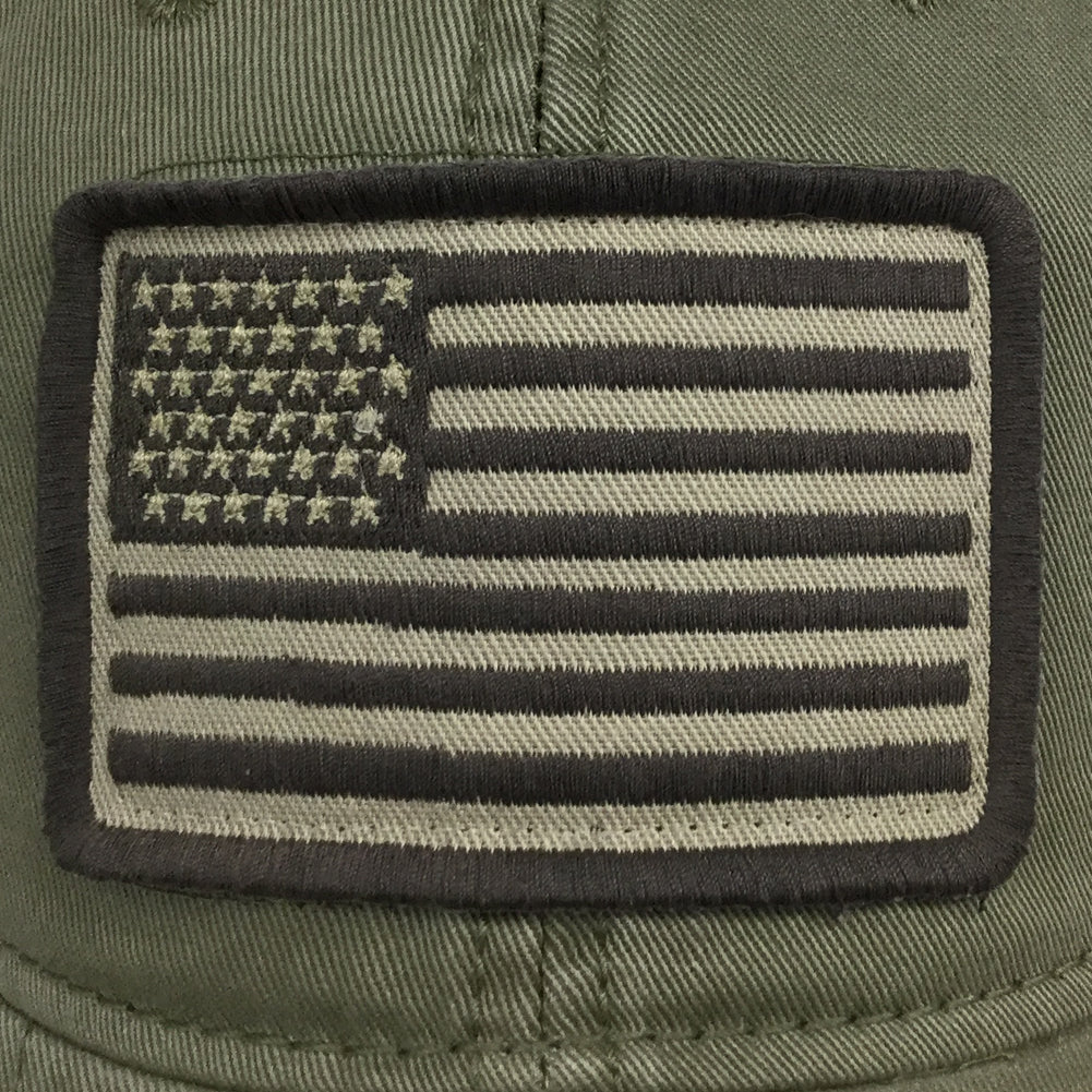 ARMY PATCH FLAG HAT (MOSS) 2