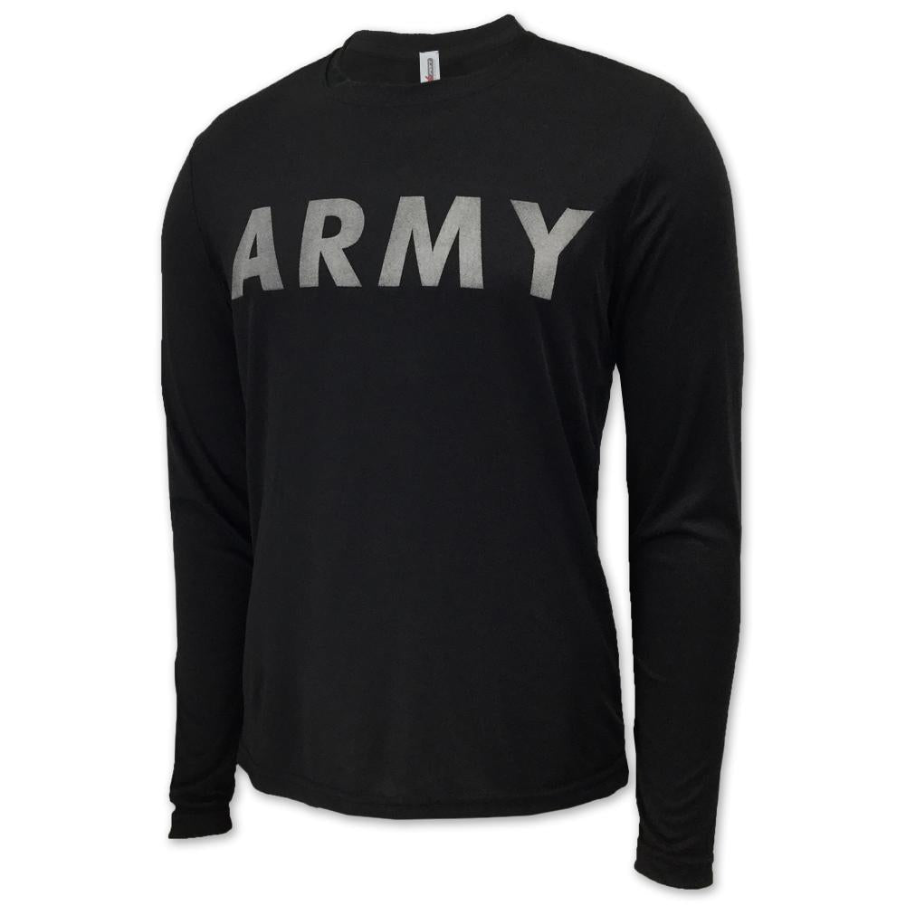 ARMY LONG SLEEVE PERFORMANCE T (BLACK) 2