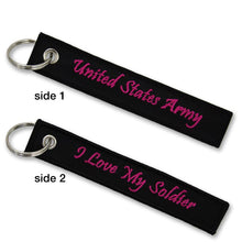 Load image into Gallery viewer, ARMY LOVE MY SOLDIER KEY CHAIN 1