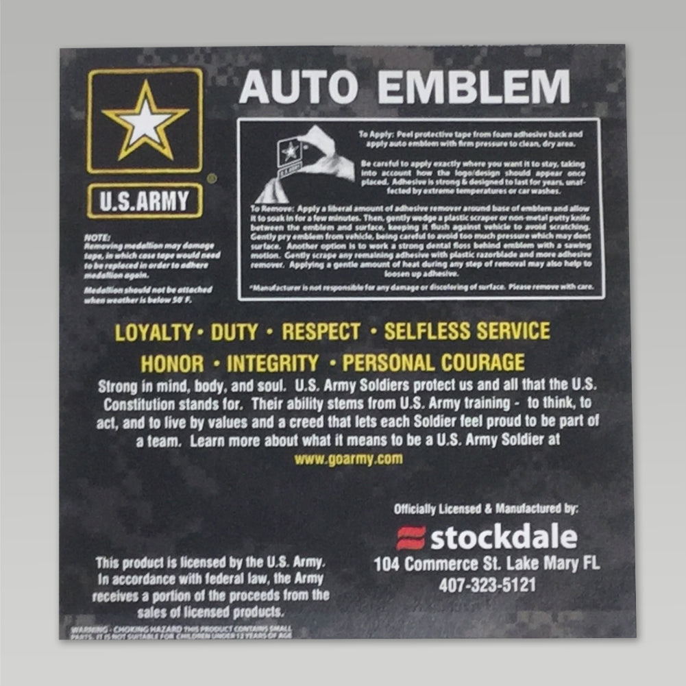 ARMY STAR CHROME EMBLEM 1