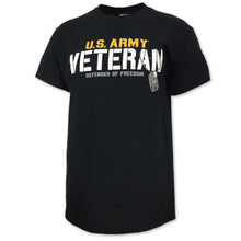 Load image into Gallery viewer, ARMY VETERAN DEFENDER T-SHIRT (BLACK) 4