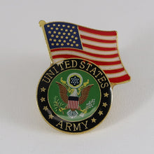 Load image into Gallery viewer, ARMY WAVING FLAG SEAL LAPEL PIN