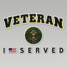 Load image into Gallery viewer, ARMY VETERAN I SERVED DECAL