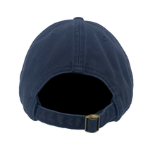 Load image into Gallery viewer, Navy Mom Relaxed Twill Hat (Navy/Gold)