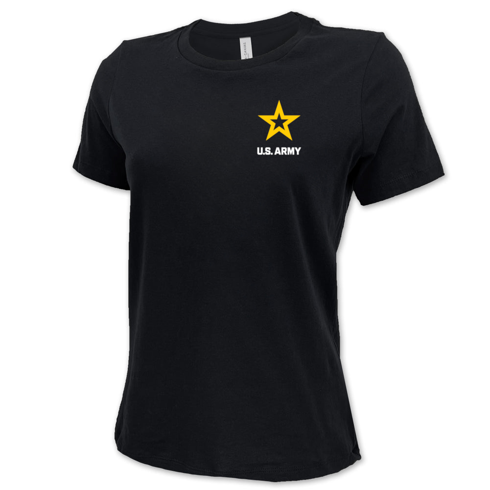 Army Star Ladies Left Chest Logo T-Shirt